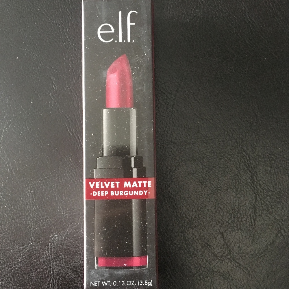 ELF DEEP BURGUNDY VELVET MATTE LIPSTICK FULL SIZE